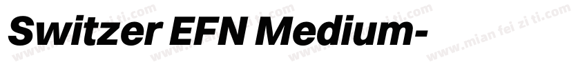 Switzer EFN Medium字体转换